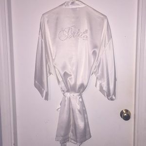 Victoria Secret White Brides Bathrobe. Size Small